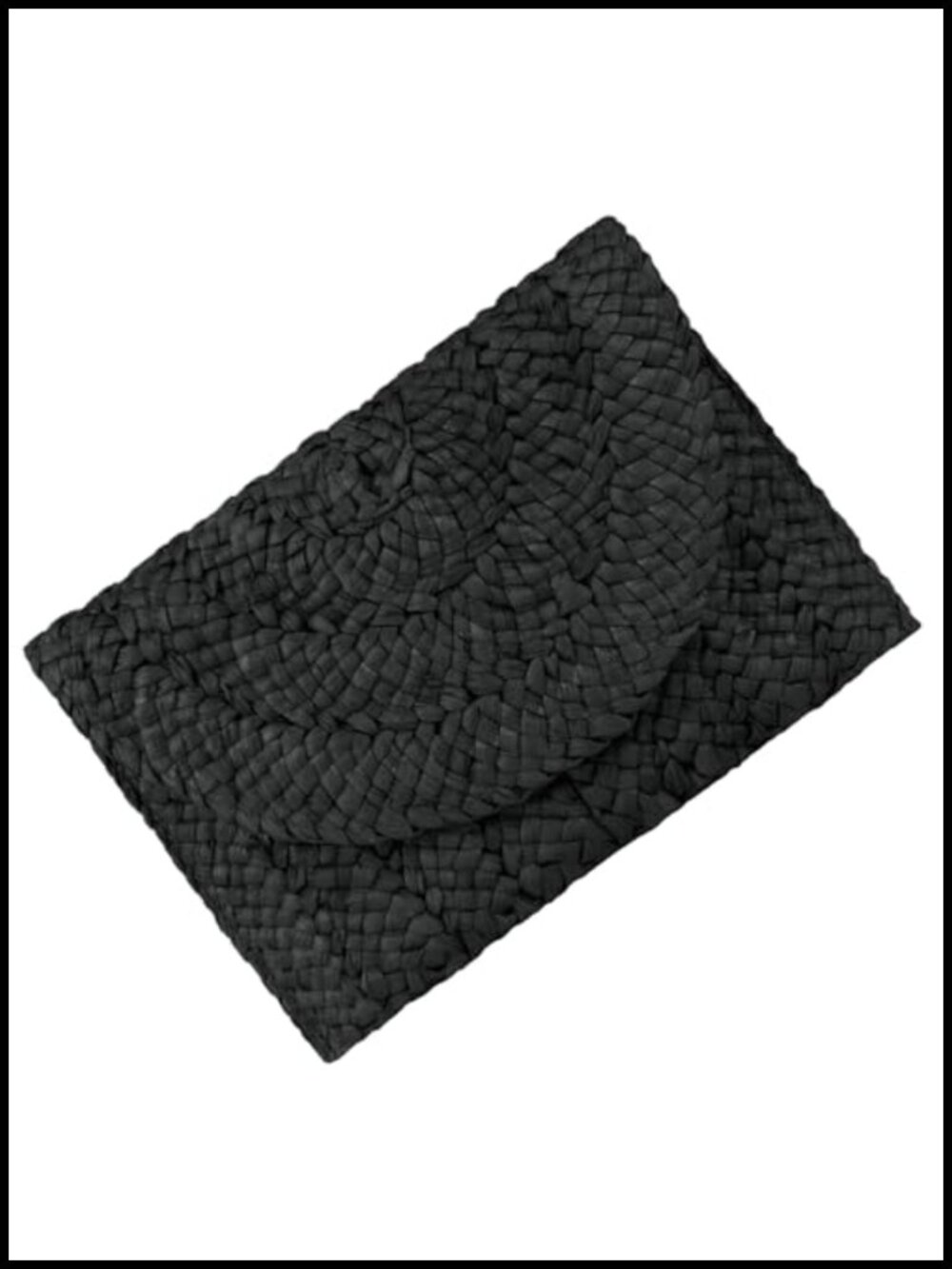 Woven Straw Envelope Clutch Bag for Women Summer Beach Purse